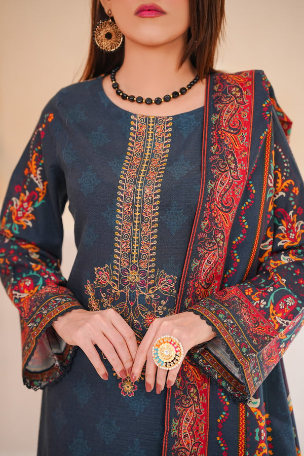 Shahkar Emb Khaddar D-011