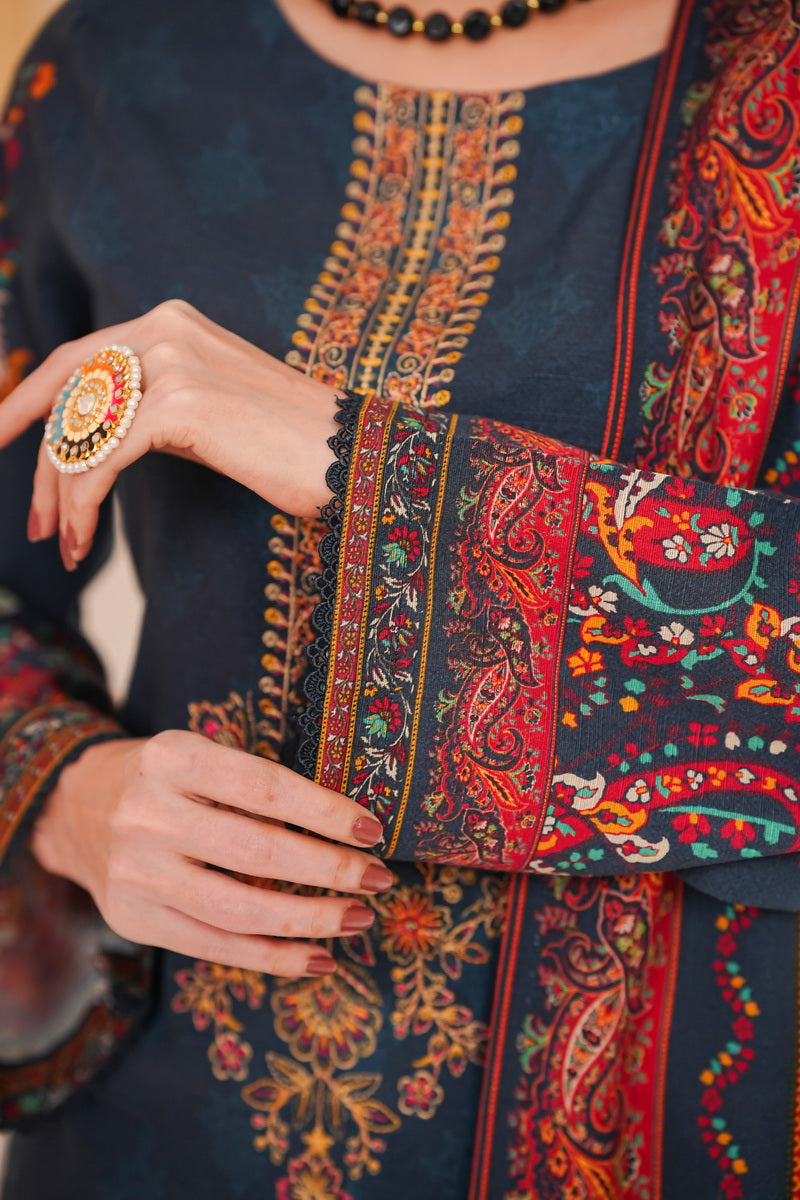 Shahkar Emb Khaddar D-011