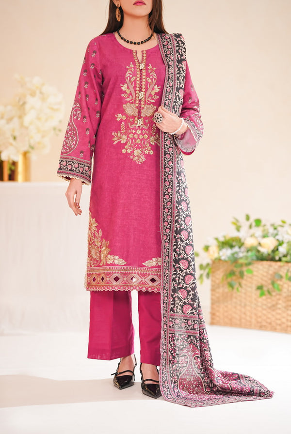 Shahkar Emb Khaddar D-012