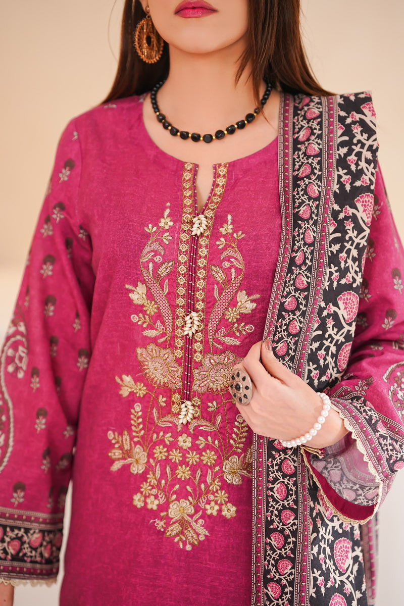 Shahkar Emb Khaddar D-012