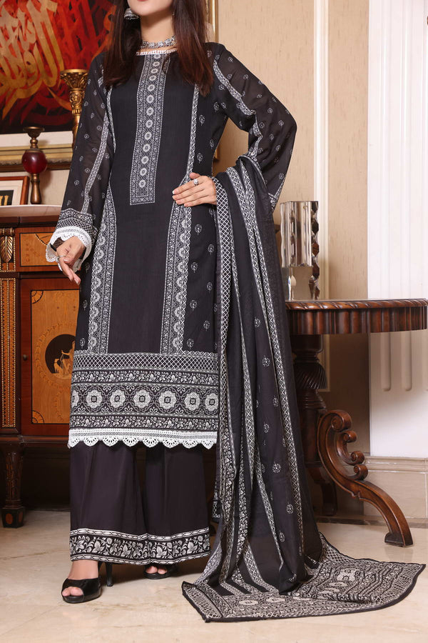 Misri Black Series D-07 filled with unique prints for the going trend.
